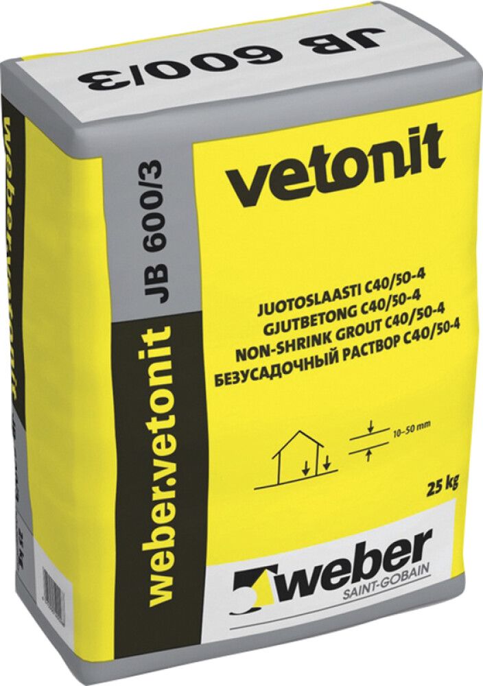 Jootebetoon Weber Vetonit JB 600/3 25 kg