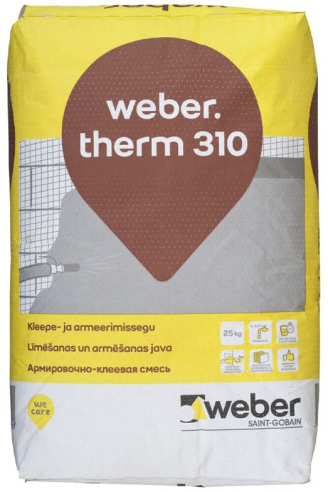 Kleepe- ja armeerimissegu Webertherm 310 25 kg
