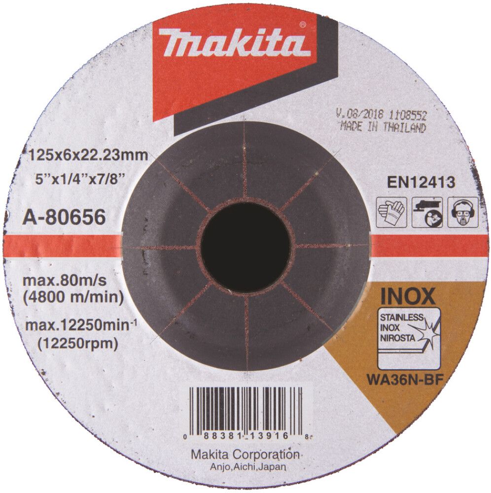 Lihvketas Makita A-80656 125 x 6 rst inox