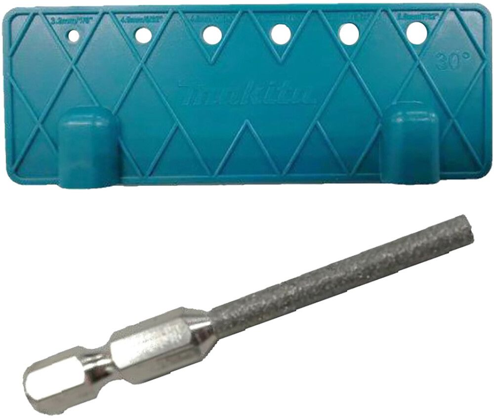 Teritusnurkplaadi ja teemantviili otsaku komplekt Makita, 4mm