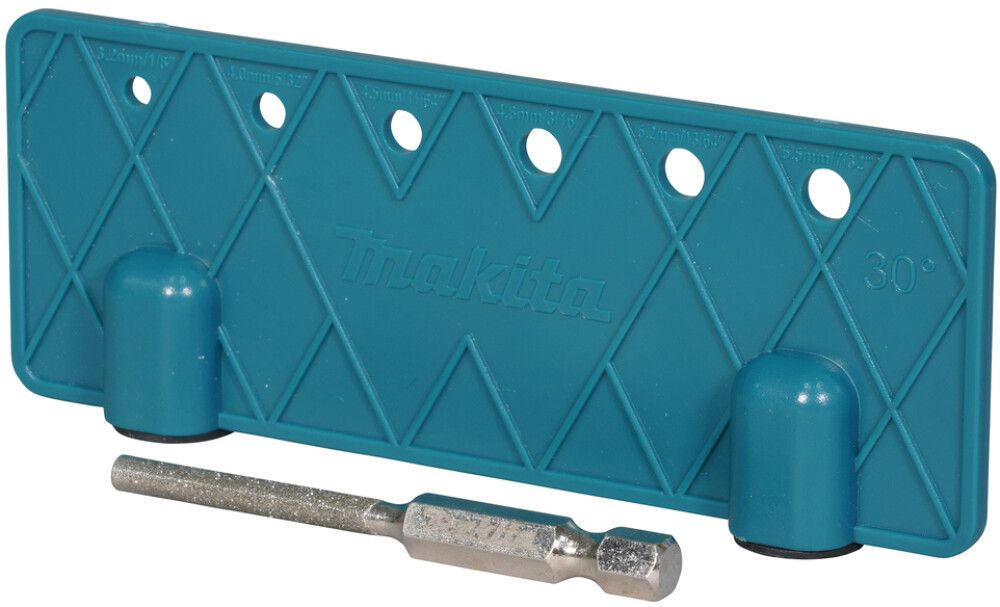 Teritusnurkplaadi ja teemantviili otsaku komplekt Makita, 4mm