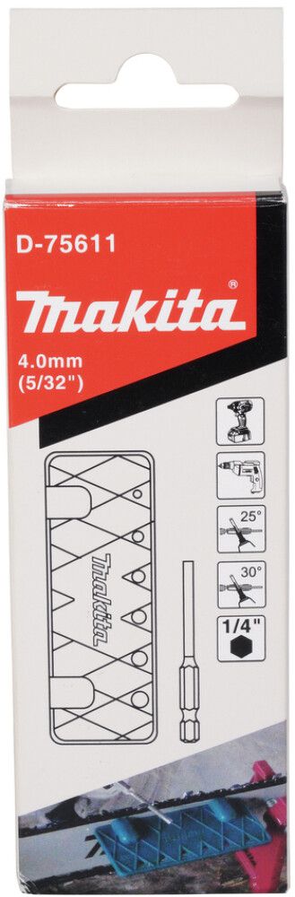 Teritusnurkplaadi ja teemantviili otsaku komplekt Makita, 4mm