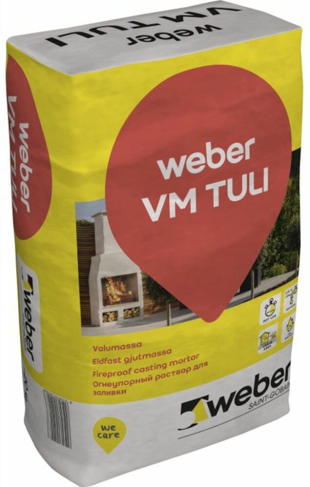 Tulekindel valumass Weber VM Tuli 20 kg