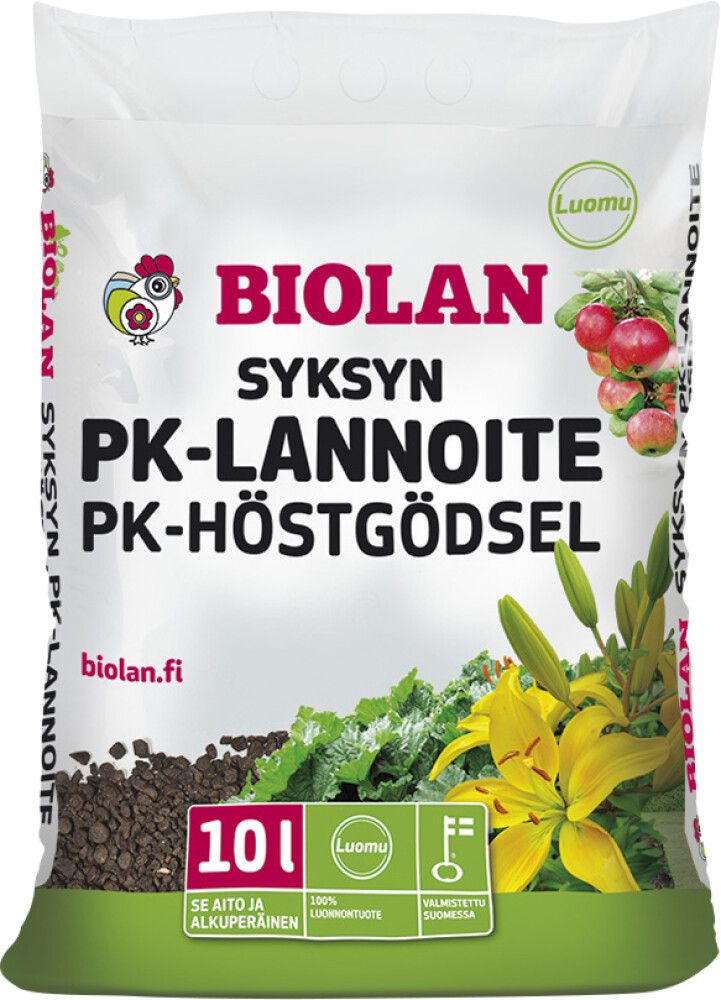 Istutus- ja sügisväetis Biolan 10 l