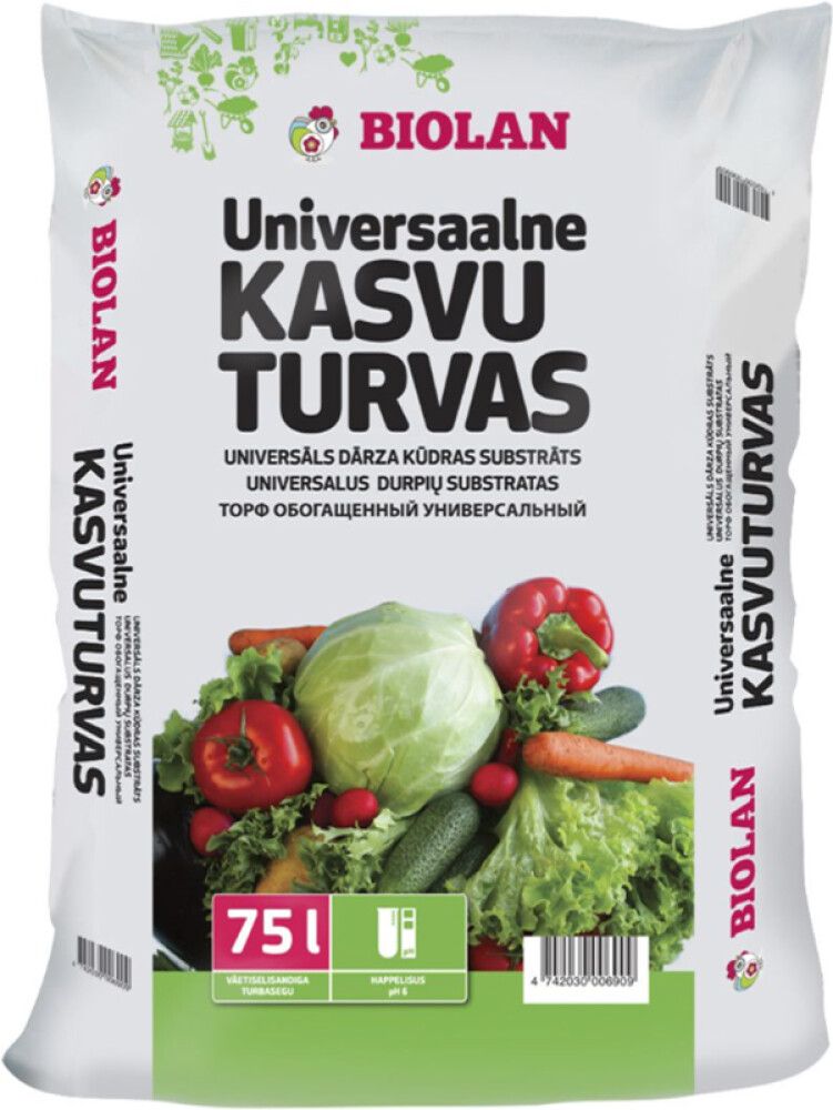 Universaalne Kasvuturvas Biolan 75 l alusel 51 tk