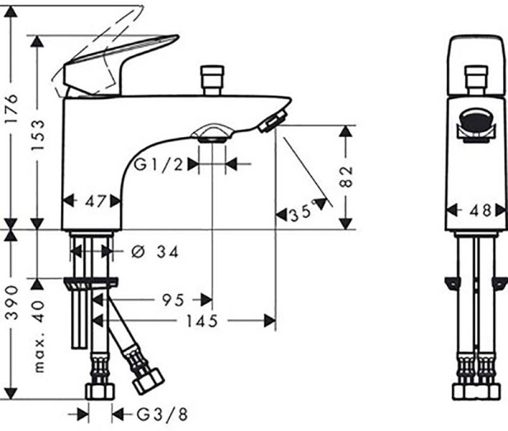 Vannisegisti Hansgrohe Logis