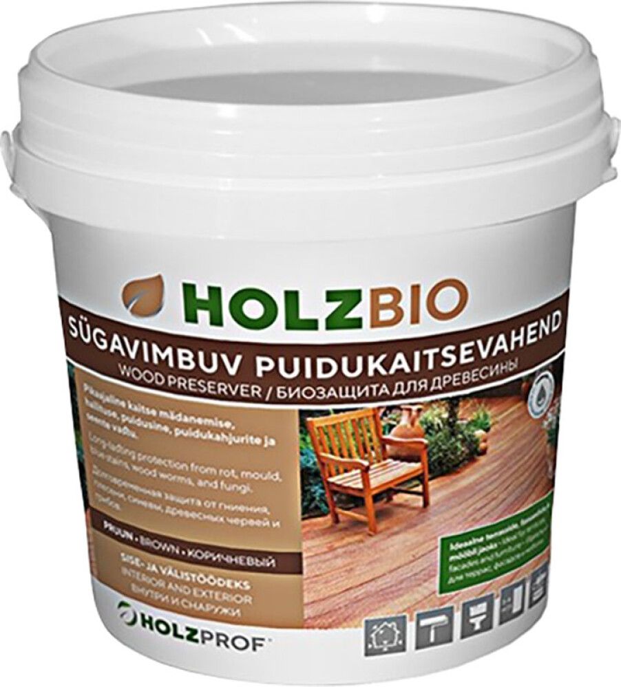 Puidukaitsevahend Holz Bio 1 l pruun