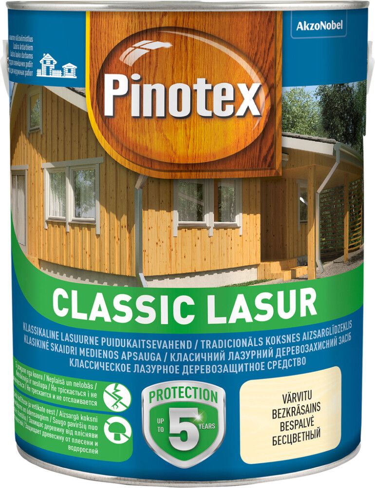 Puidukaitsevahend Pinotex Classic Lasur 3 l, pihlakas