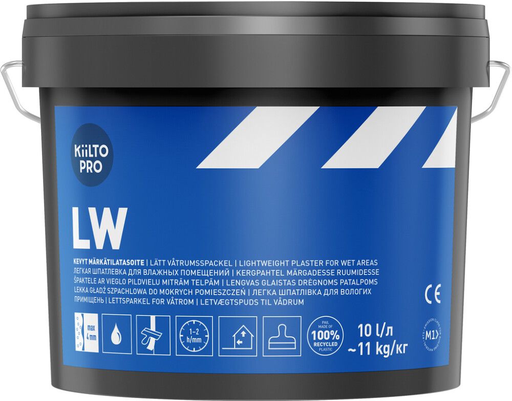 Niiskuskindel valmispahtel Kiilto Pro LW 10 l