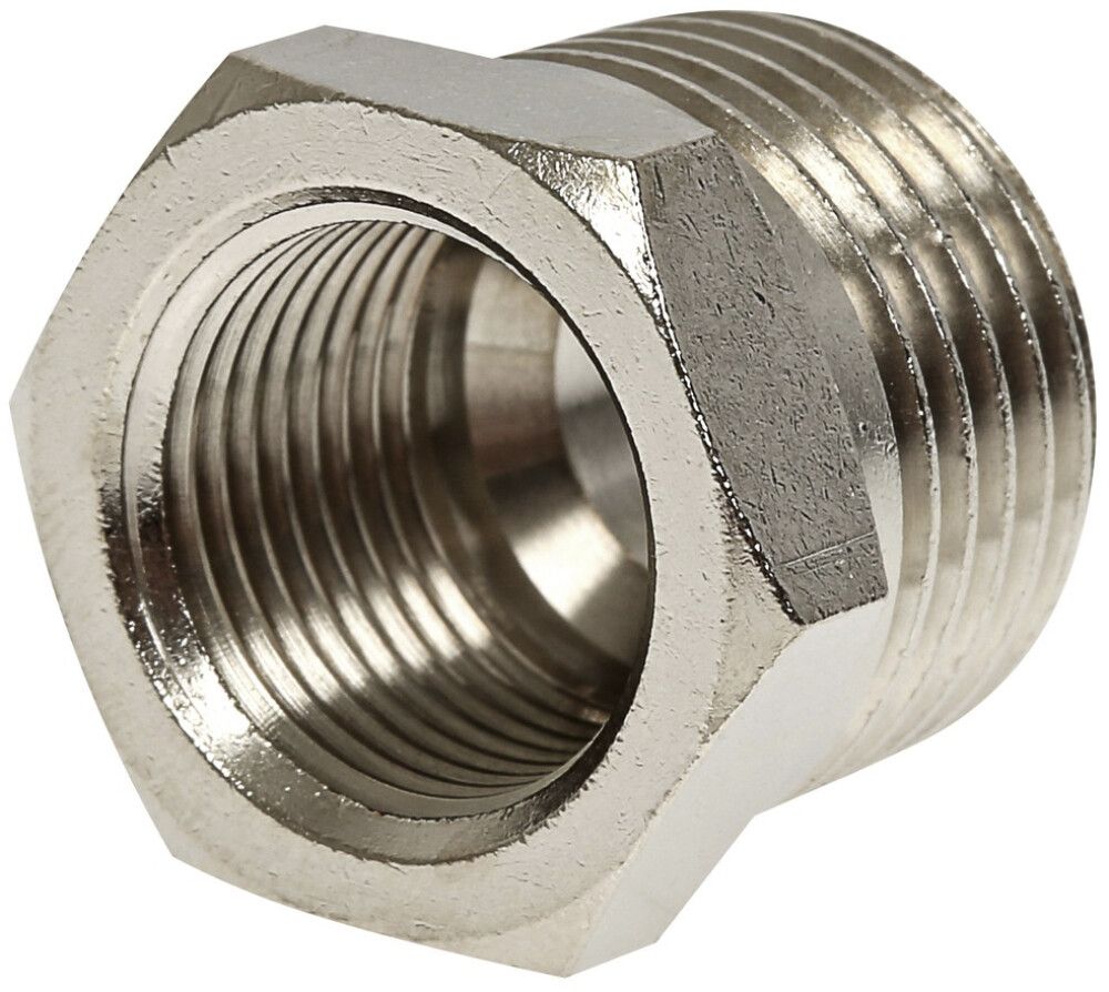 Ülemineku nippel kroomitud 1/2" VK x 3/4" SK