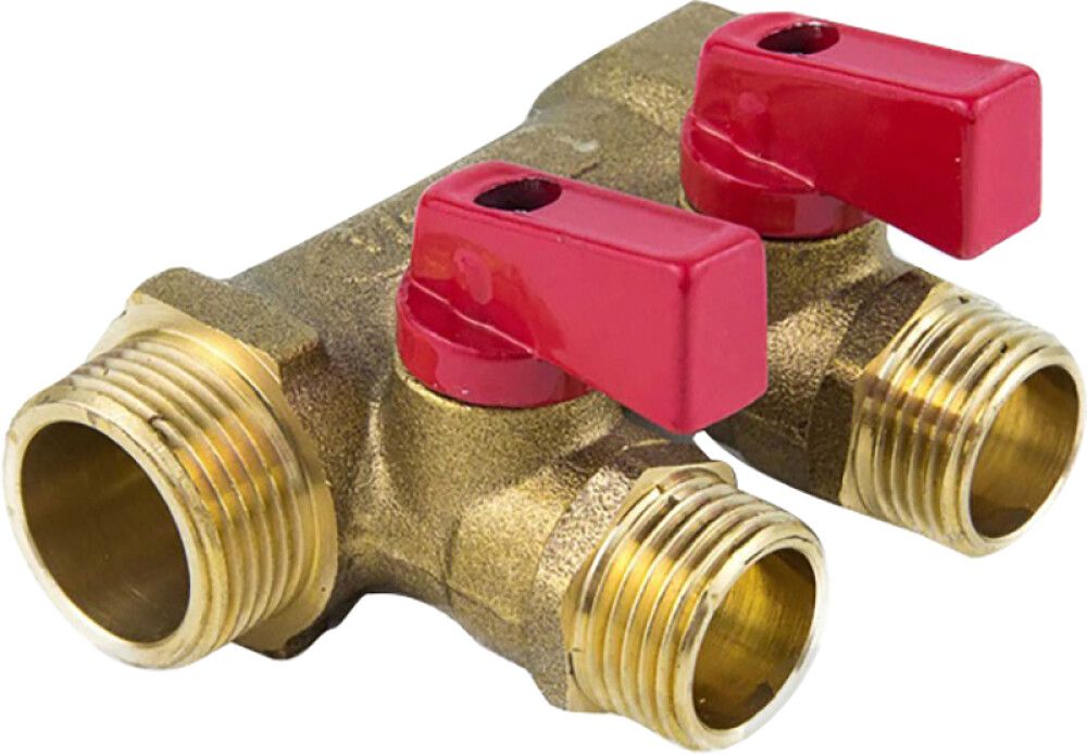 Kuulkraanidega kollektor Aqua Rubinetterie 3/4" x 2 x 1/2"