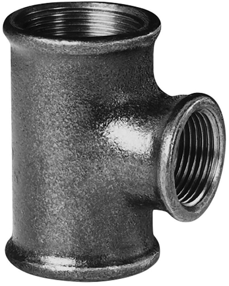 Ahenev kolmik must 3/4" x 1/2"