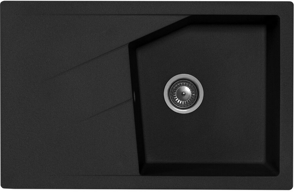 Köögivalamu Aqualine XLinea Plus 78 x 50 cm must