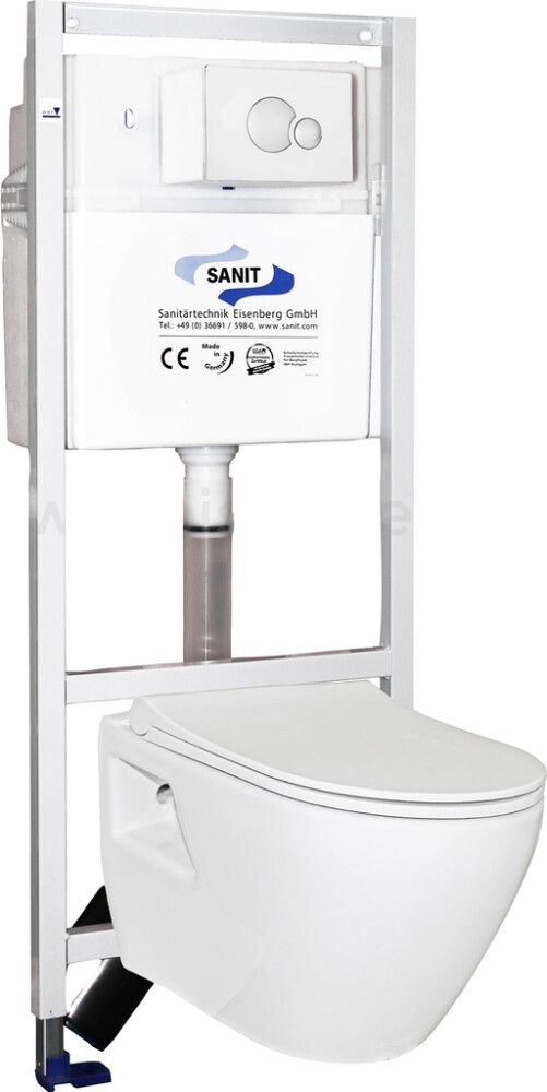 Seinapealne WC komplekt Sanit OBT