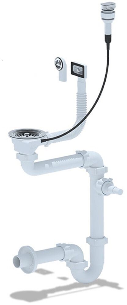 Sifoon äravoolupesaga Aniplast köögivalamule 1 1/2" x 40 mm