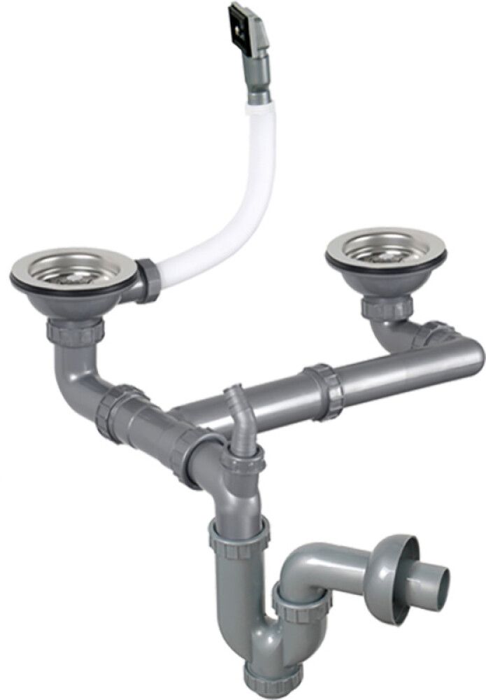 Köögivalamu sifoon pesadega Kromevye 1½″ x  1½″ x 90 mm