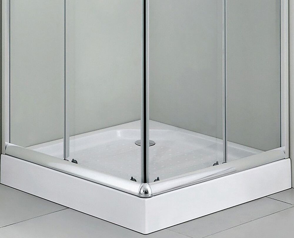 Dušialus Aqualine Noris kivimass 80 x 80 cm kandiline