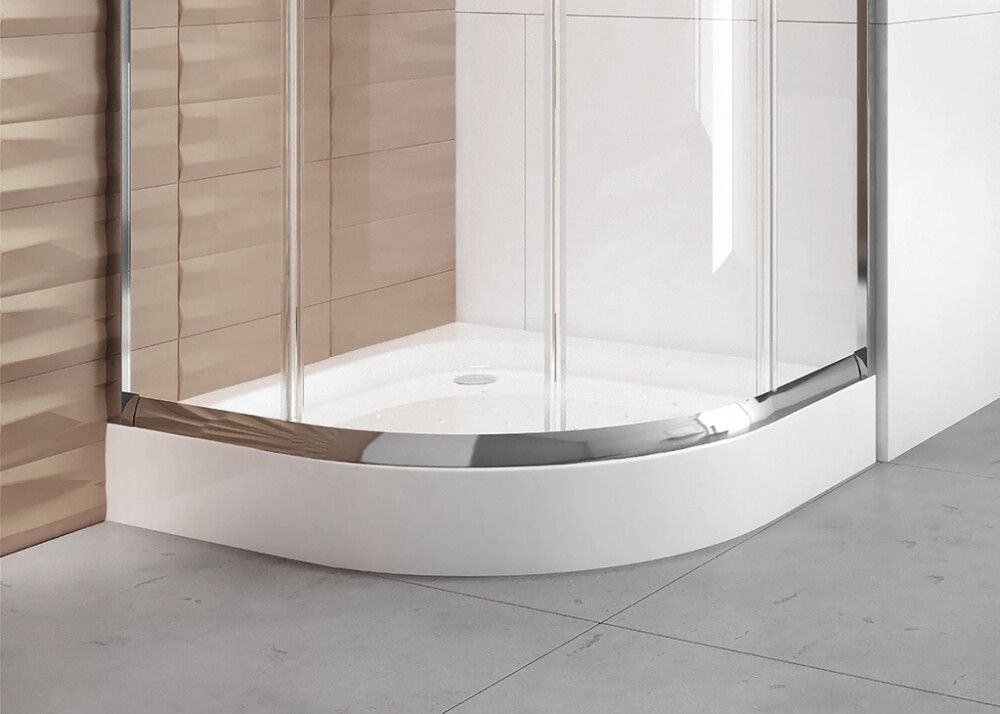 Dušialus Aqualine Noris kivimass 80 x 80 cm kumer