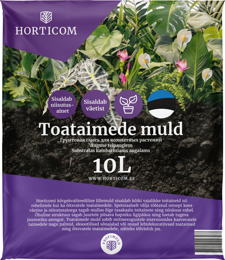 Toataimede muld Horticom 10 l
