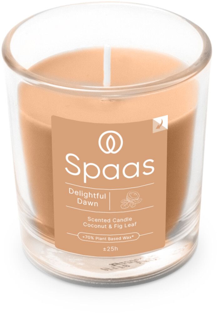 Lõhnaküünal Spaas 25 h klaasis, viigipuu