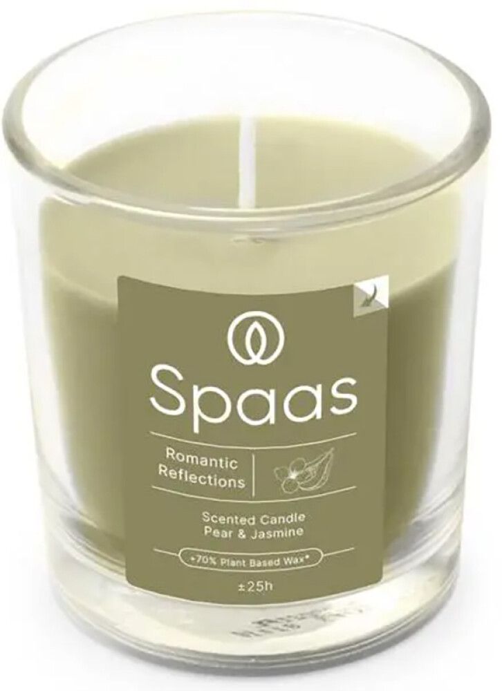 Lõhnaküünal klaasis 25 h pirn-jasmiin