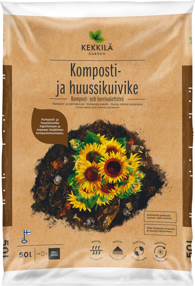 Komposti- ja käimlaturvas Kekkilä 50 l
