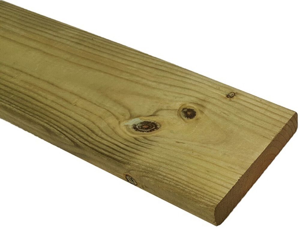 Immutatud höövellaud SHP 18 x 95 x 1200 mm roheline