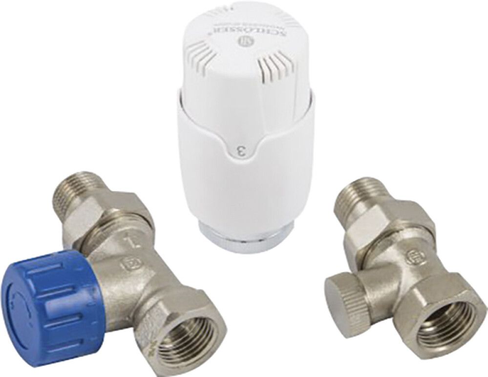 Radiaatori ventiilide komplekt 1/2" sirge