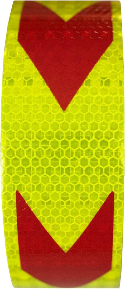 Helkurteip 25 m kollane/punane