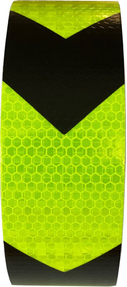 Helkurteip 25 m kollane/must