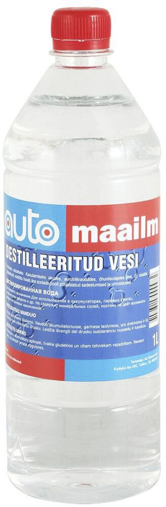 Destilleeritud vesi 1 l