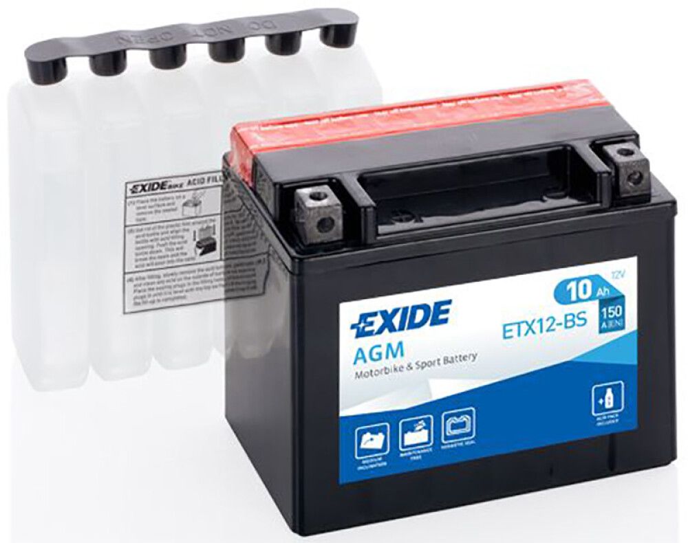 Aku Exide AGM 10 Ah 160 A +-
