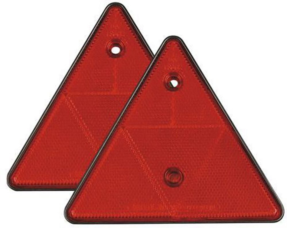 Reflektor kolmnurk punane 2 tk