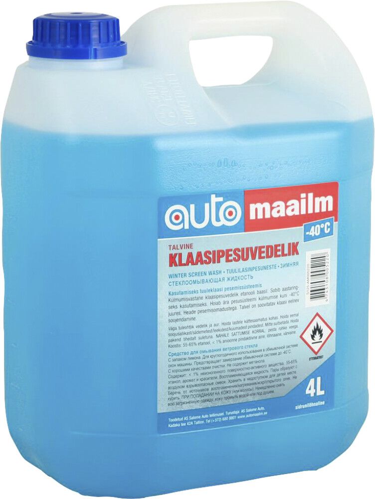 Talvine klaasipesuvedelik -40 °C 4 l