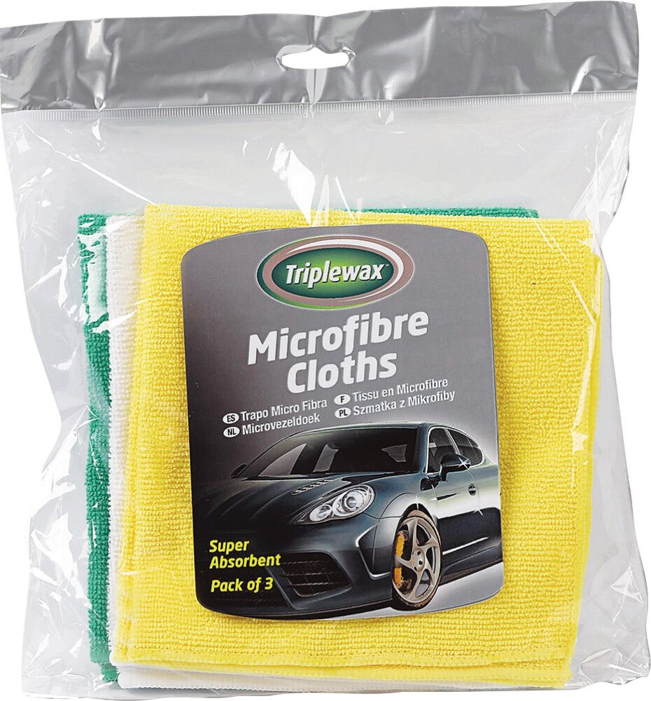 Mikrofiiber lapid Triplewax 3 tk