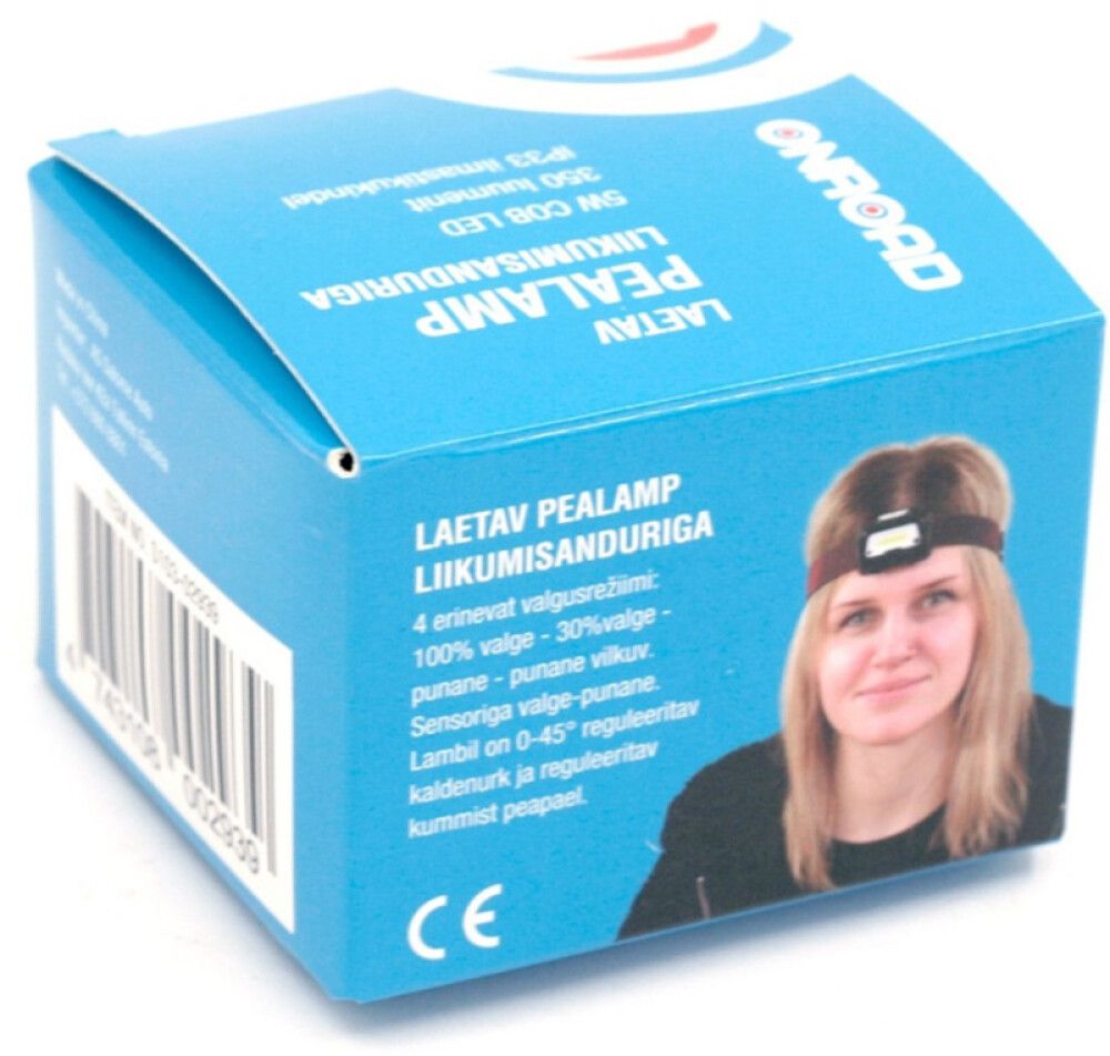 Laetav pealamp sensoriga Onroad