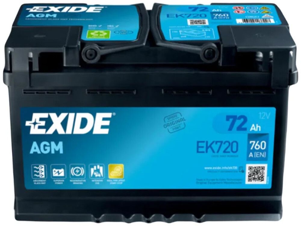Autoaku Exice AGM 72 Ah