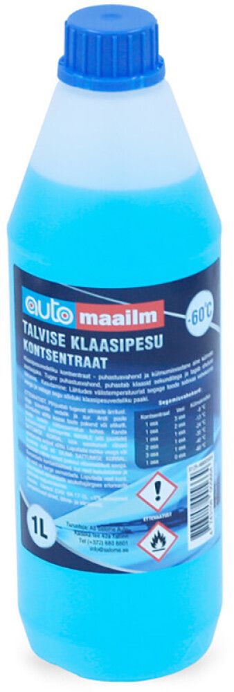 Klaasipesuvedeliku kontsentraat talvine -60°C 1 l