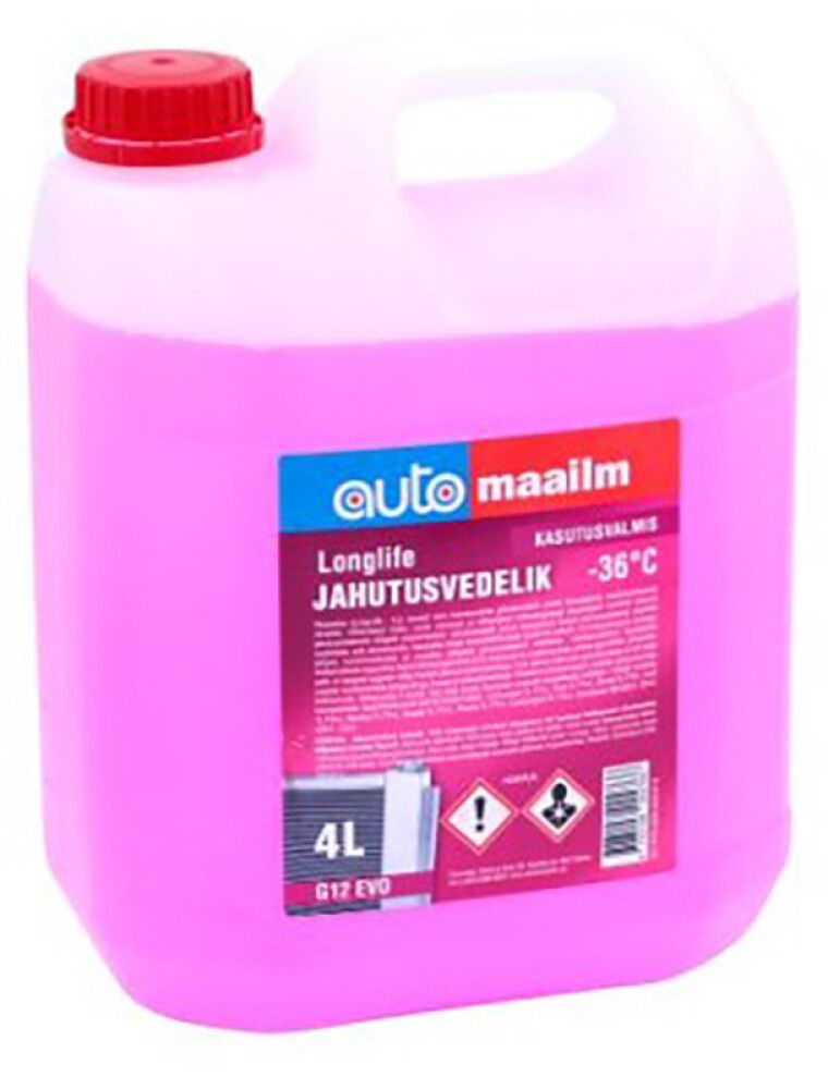 Jahutusvedelik G12evo VAG Longlife punane 4 l