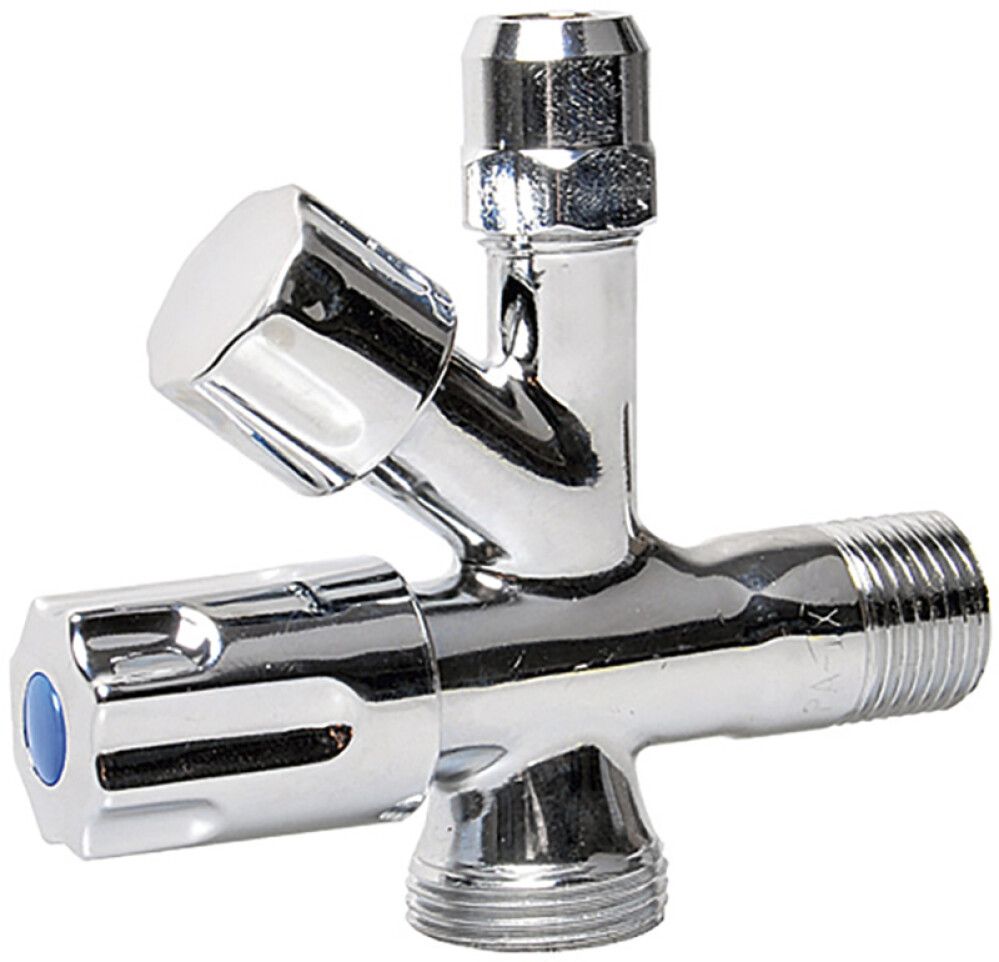 Nurkventiil võtmega 3/8"