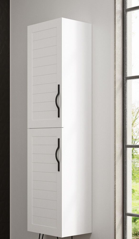 Kõrge kapp Ordonez Cottage 35 cm matt valge