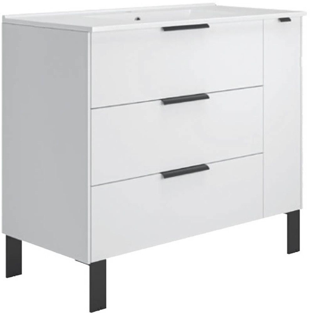 Valamukapp valamuga Ordonez Alboran 100 cm matt valge