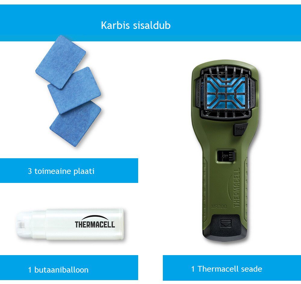 Sääsepeletaja ThermaCell MR-GJ, roheline