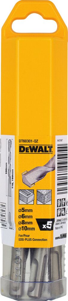 Betoonipuuride komplekt DeWalt DT60301-QZ 5 tk