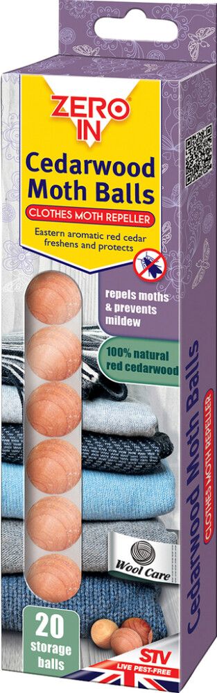 Riidekoi peletuspallid Zero In 20 tk seedripuust