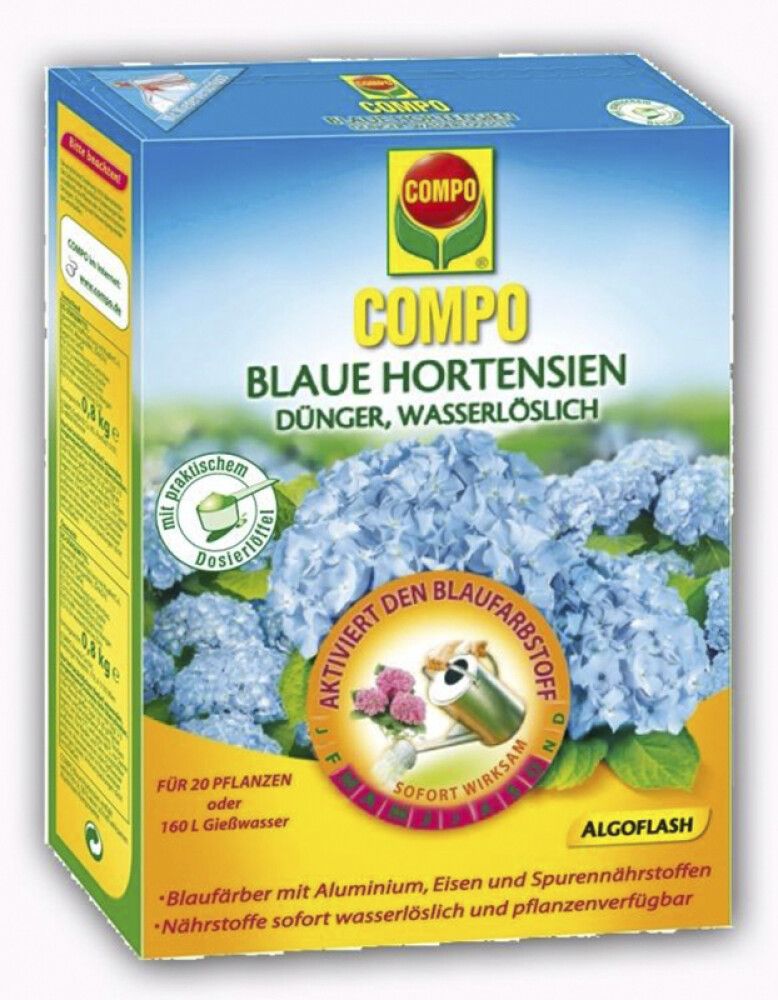 Sinise hortensia väetis