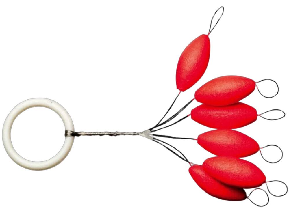 Pärlid Leuchtpiloten ovaalne punane 6 mm