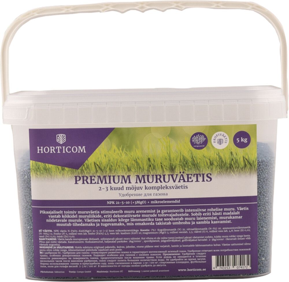 Muruväetis Horticom Premium 5 kg