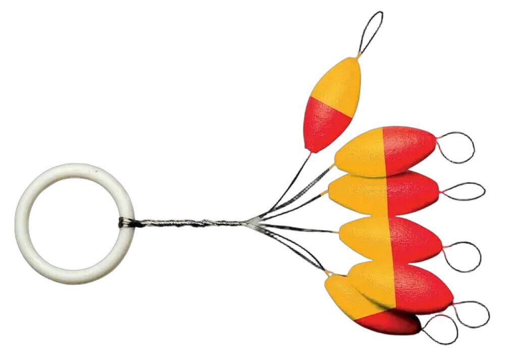 Pärlid Leuchtpiloten ovaalne punane/kollane 7 mm