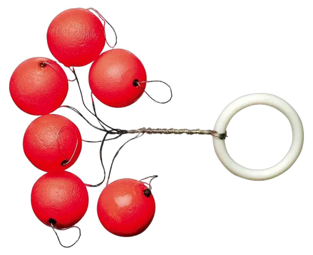 Pärlid Leuchtpiloten ümar punane 10 mm